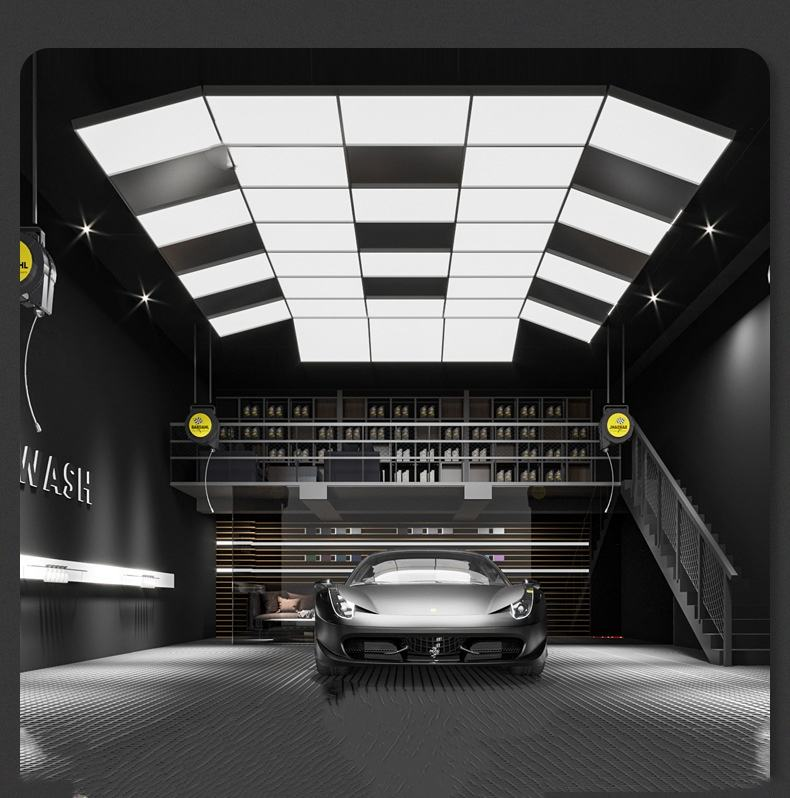 Nine Palace Lamp Board Garage Replaceable Car Film Workshop Garage Light Roof Space Capsule LED Light Board