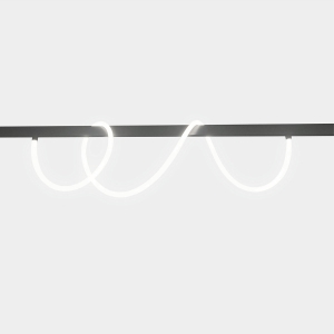 Magnetic Track Light Aluminum LED Magnetic Track Light Indoor Hanging Pendant Restaurant Decoration Ceiling Suspended Light DC 48v Input Voltage