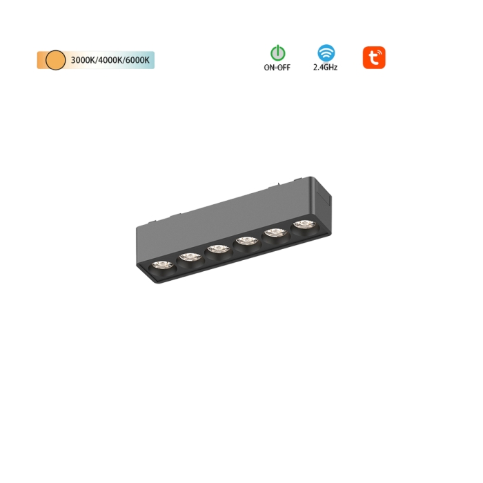 Magnetic Track Light Aluminum LED Magnetic Track Light Indoor Hanging Pendant Restaurant Decoration Ceiling Suspended Light DC 48v Input Voltage