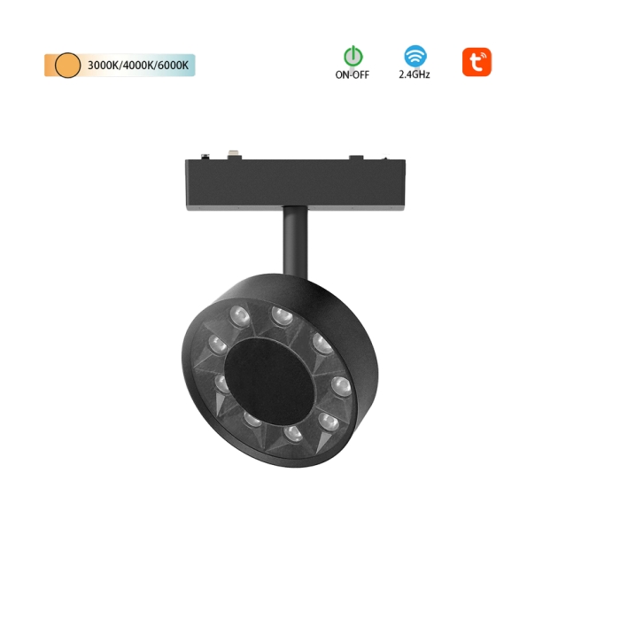 Magnetic Track Light Aluminum LED Magnetic Track Light Indoor Hanging Pendant Restaurant Decoration Ceiling Suspended Light DC 48v Input Voltage