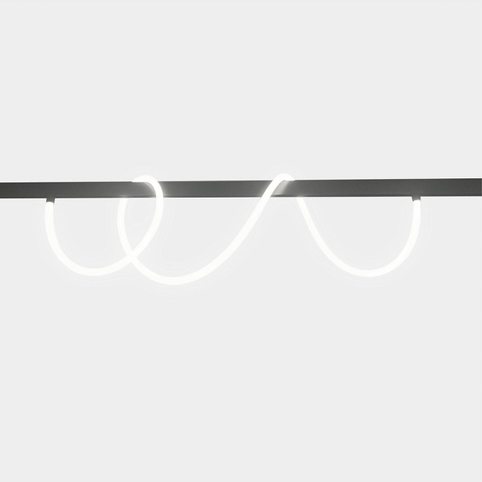 Magnetic Track Light Aluminum LED Magnetic Track Light Indoor Hanging Pendant Restaurant Decoration Ceiling Suspended Light DC 48v Input Voltage