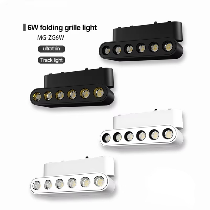 LED Magnetic Lamp for 6mm Ultra-thin Magnetic Lighting System DC 48V  Aluminum Led Magnetic Tracks Lights Spotlight Grille Lamp